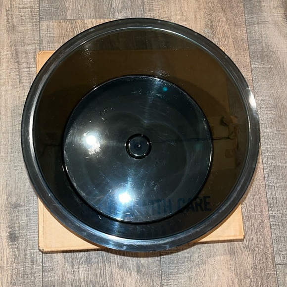 Vintage Thermalene Black White Plastic Round Food Hot Cold Server Container 2 Qt - Picture 5 of 7